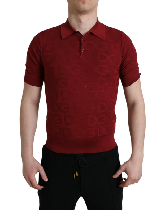 Polo de seda color granate: la elegancia se une a la comodidad