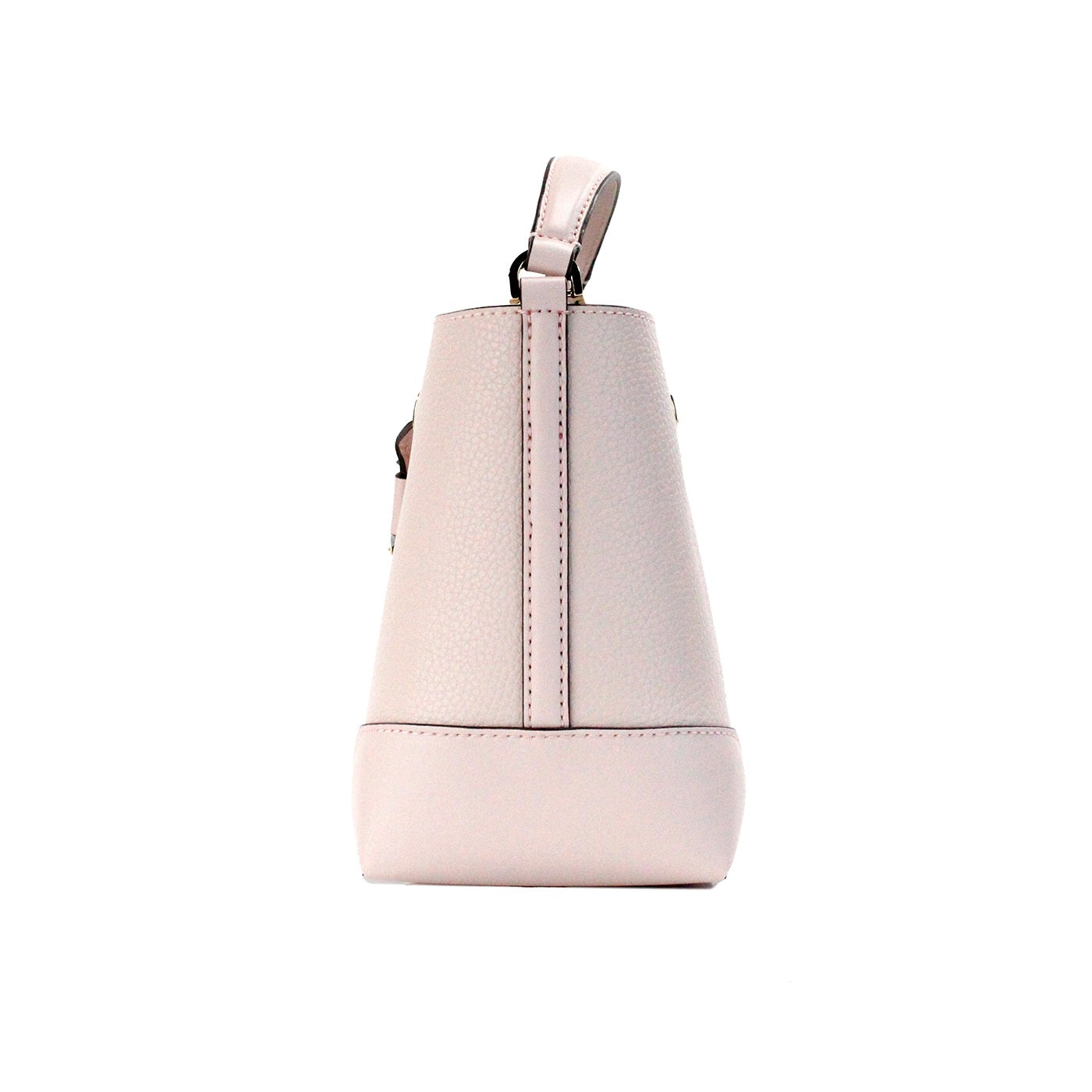 Bolso bandolera tipo cubo Mercer pequeño de piel color rubor empolvado