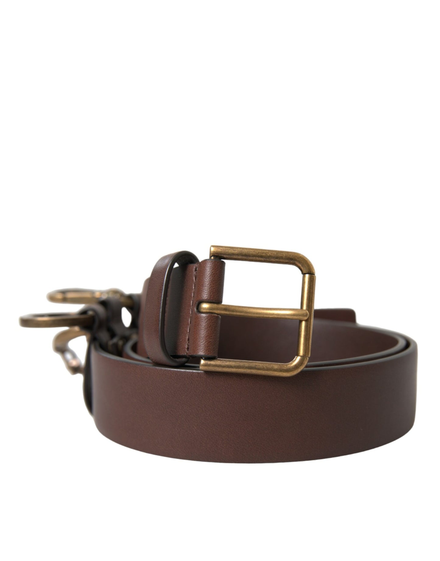 Elegante cinturón de piel de becerro marrón: un accesorio atemporal