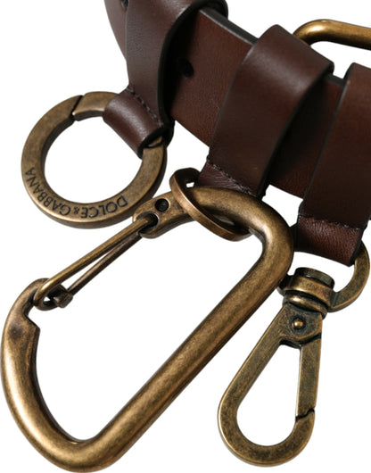 Elegante cinturón de piel de becerro marrón: un accesorio atemporal