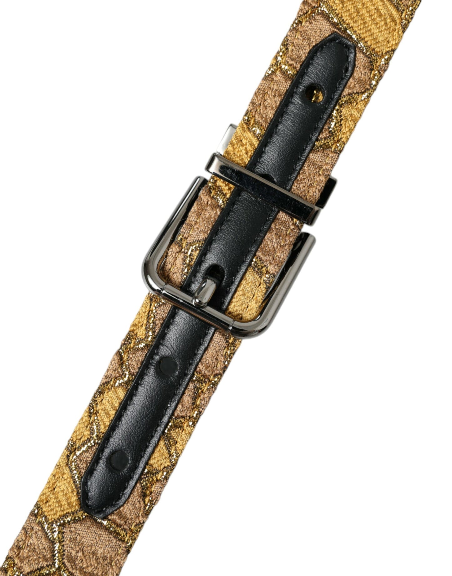 Cinturón elegante de cuero dorado