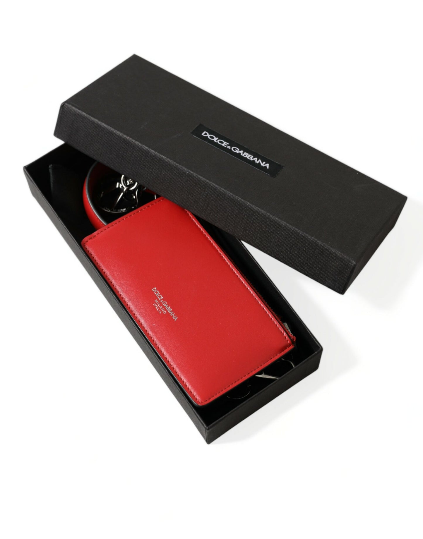 Elegante funda de cuero rojo para Airpods