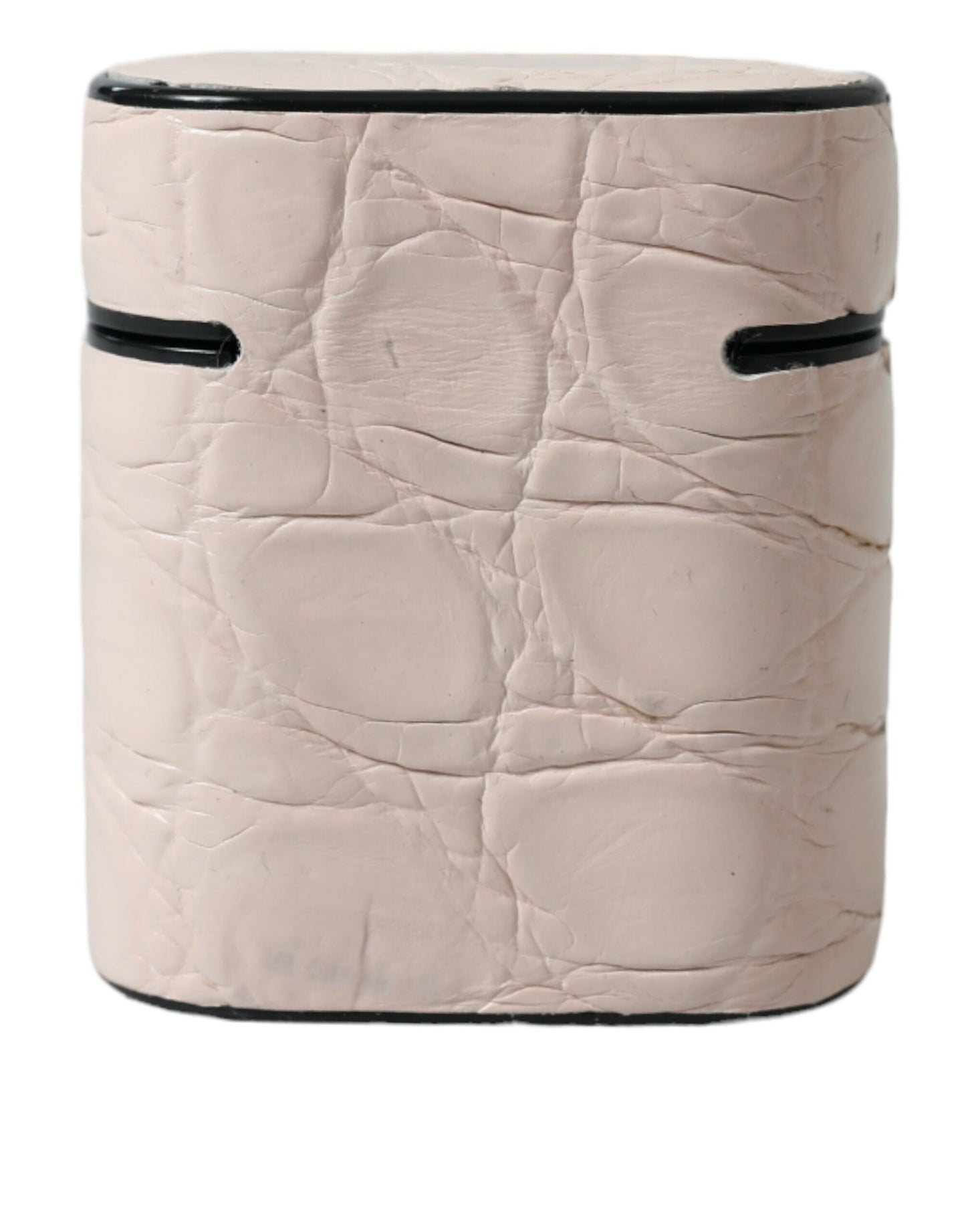 Elegante funda de cuero rosa claro para Airpods