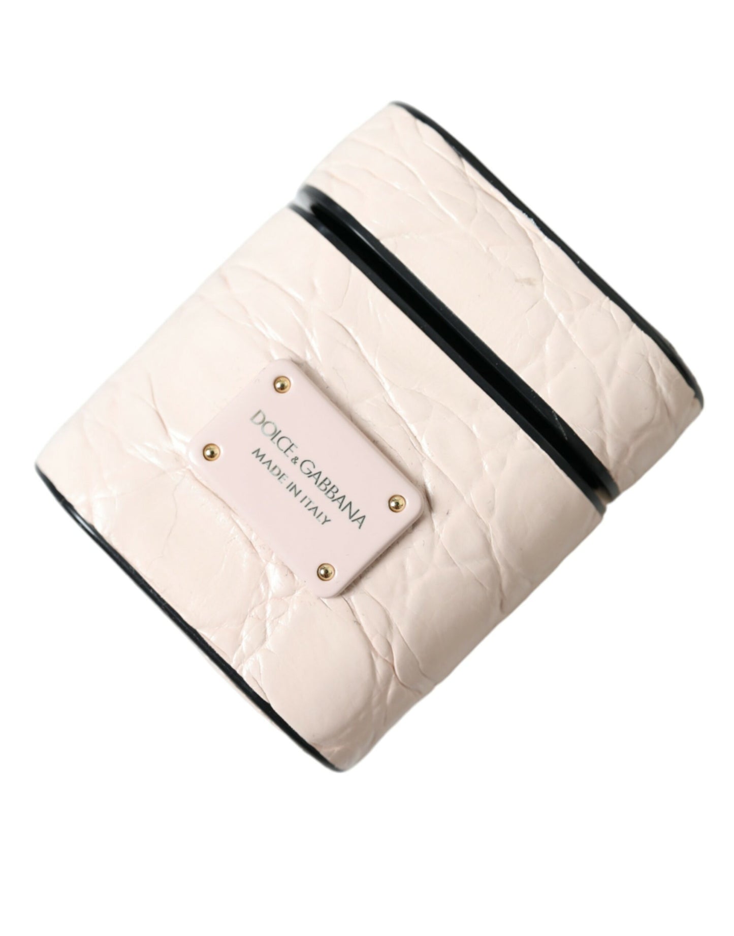 Elegante funda de cuero rosa claro para Airpods