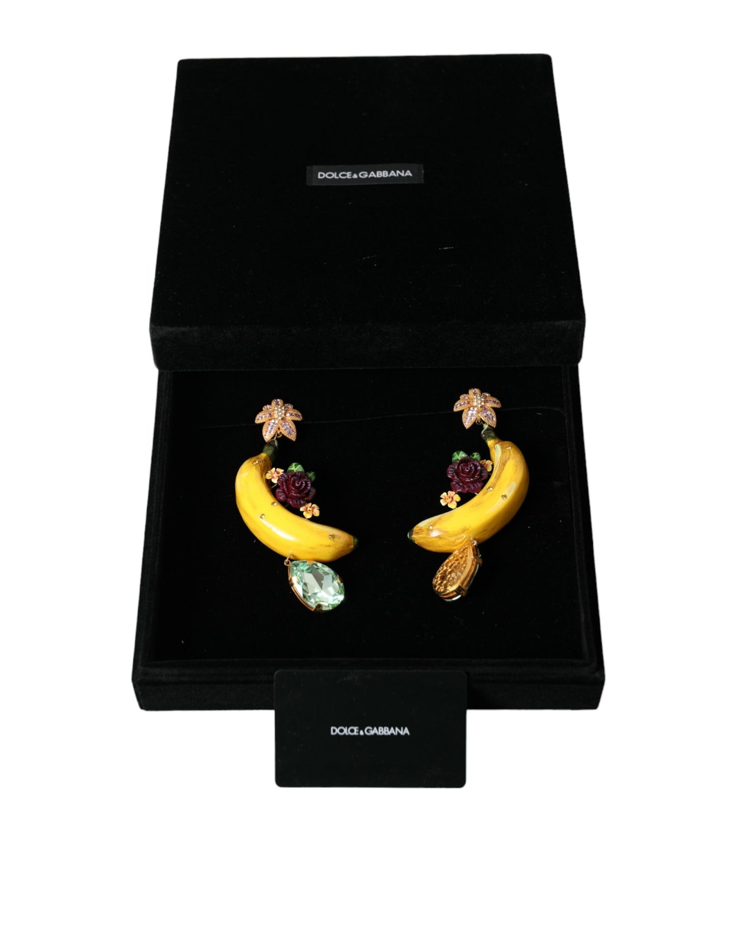 Pendientes colgantes de plátano con clip elegantes