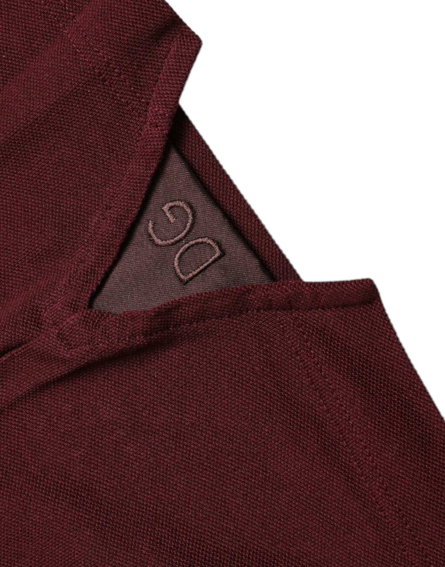 Elegante polo de mezcla de algodón color granate