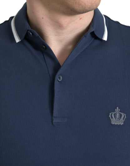Elegante polo con corona bordada