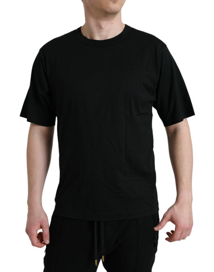 Elegante camiseta de algodón con logotipo en relieve