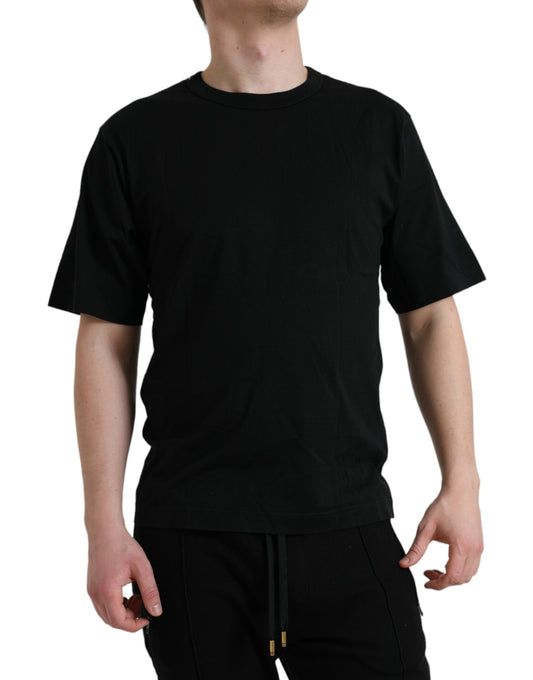 Elegante camiseta de algodón con logotipo en relieve