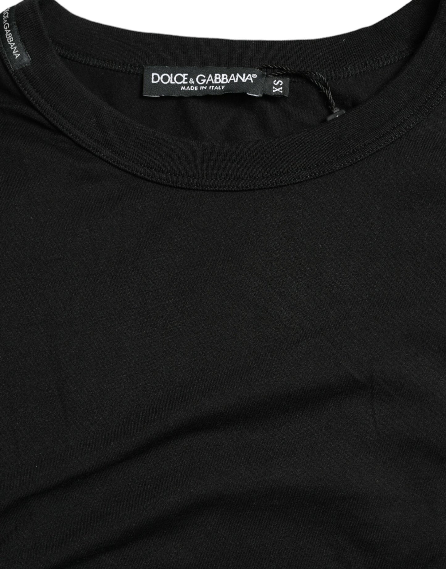 Elegante camiseta de algodón con logotipo en relieve