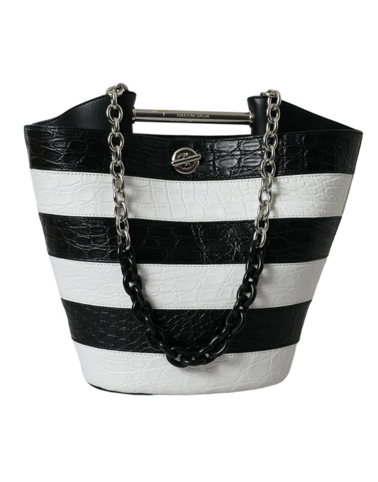 Bolso maxi elegante de piel de cocodrilo