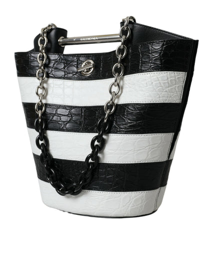 Bolso maxi elegante de piel de cocodrilo