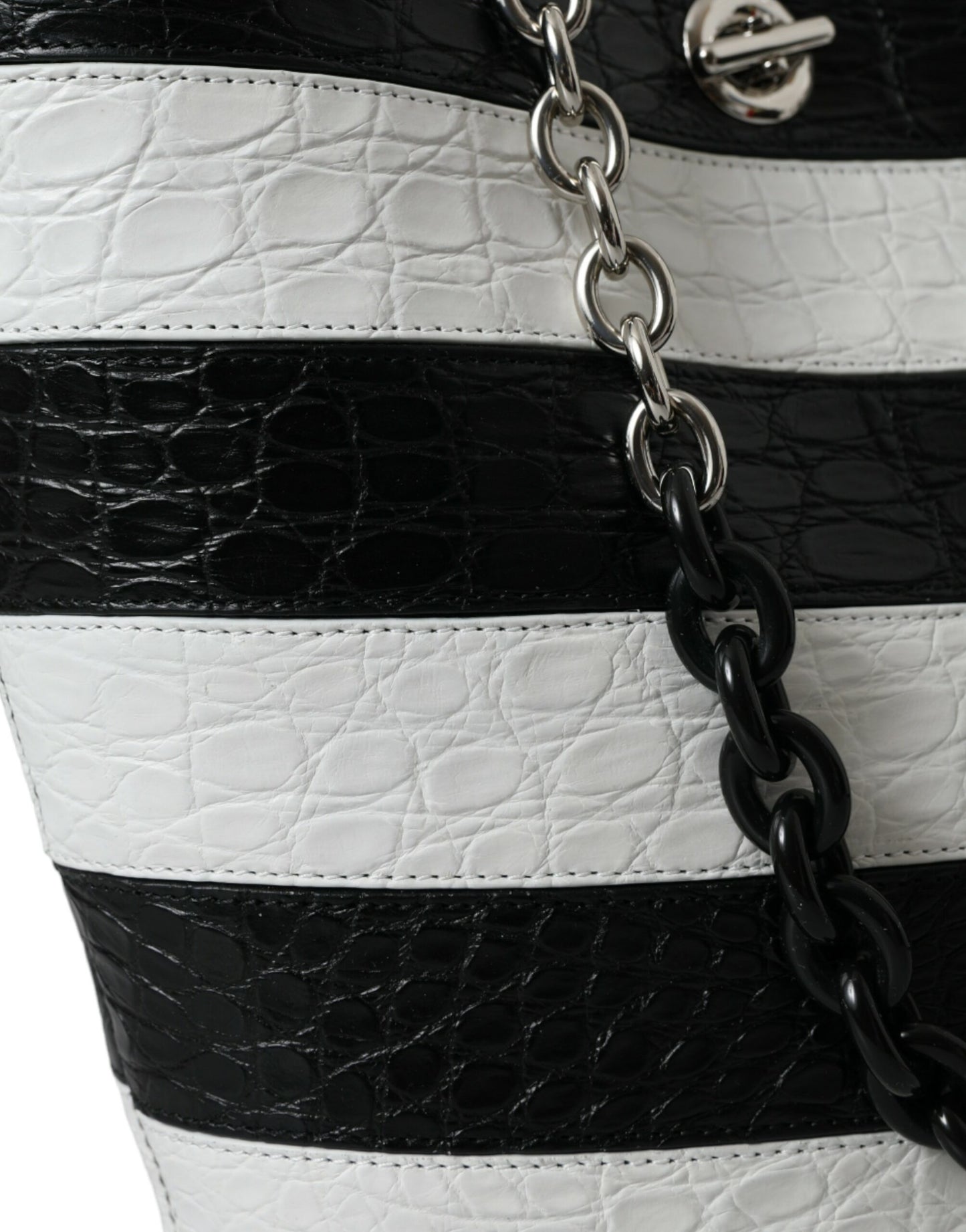 Bolso maxi elegante de piel de cocodrilo