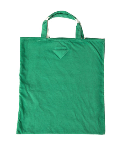 Elegante bolso de tela verde