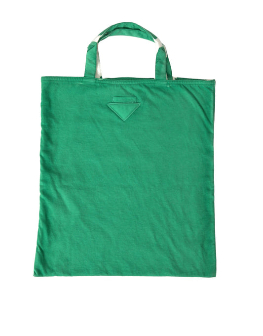Elegante bolso de tela verde