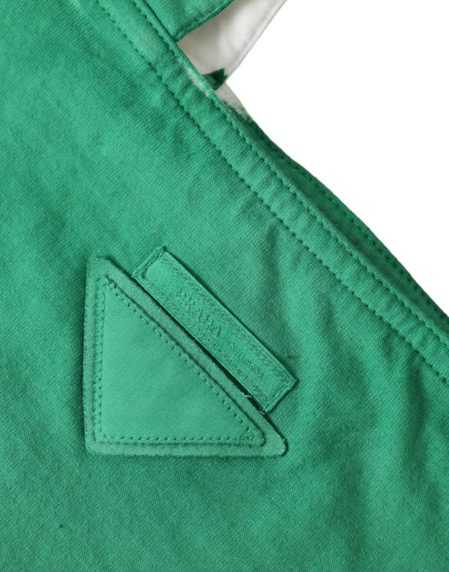 Elegante bolso de tela verde