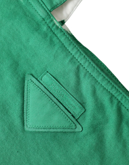 Elegante bolso de tela verde