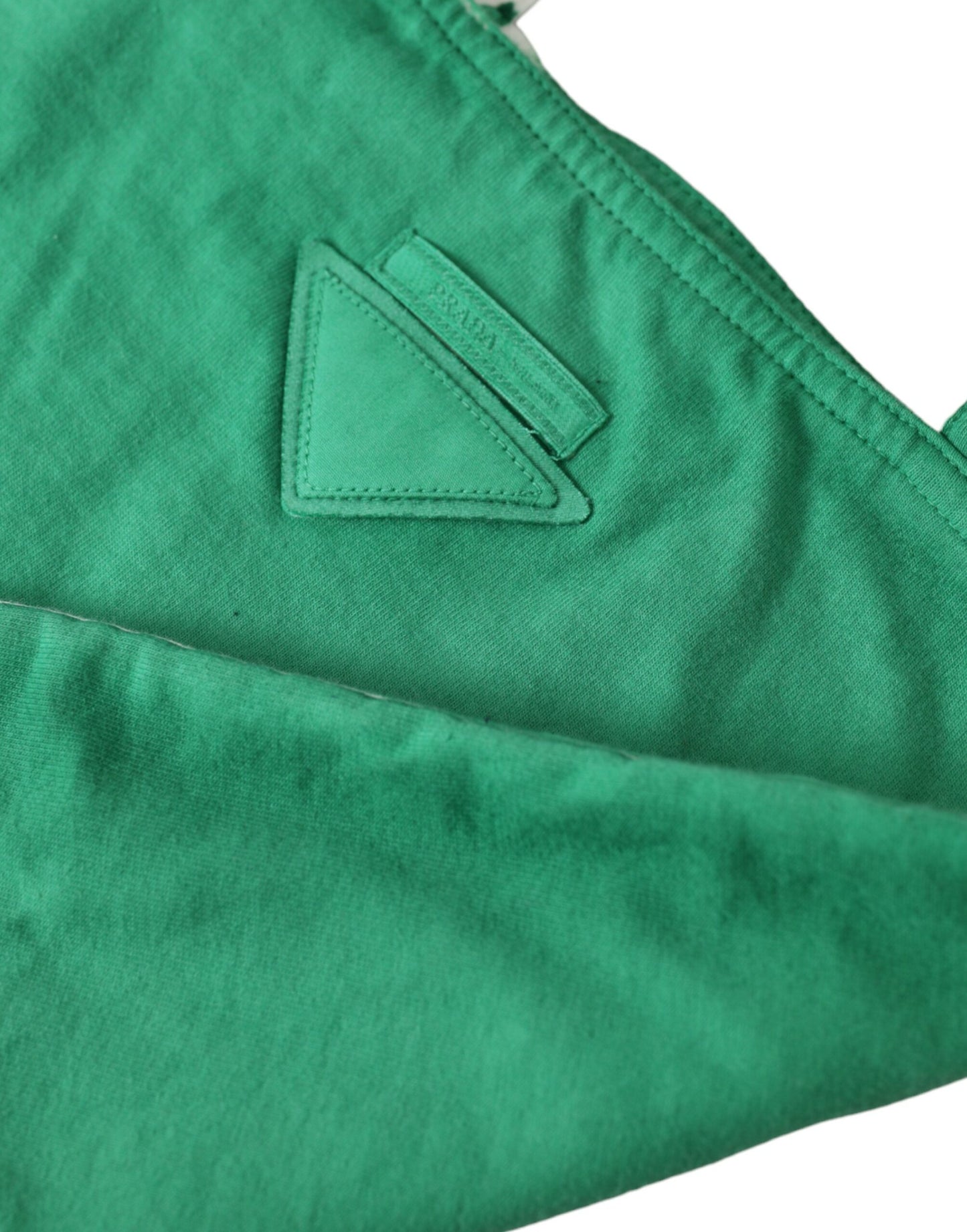 Elegante bolso de tela verde