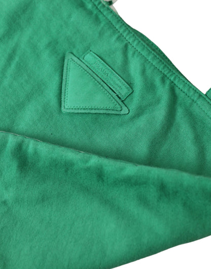 Elegante bolso de tela verde