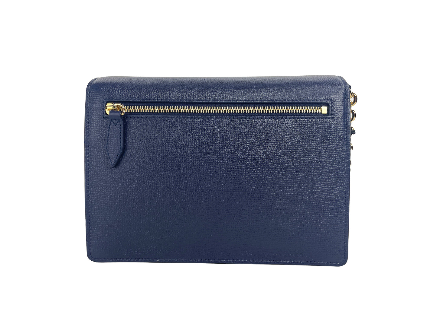 Bolso bandolera pequeño Macken de piel con cuadros en azul Regency House Check