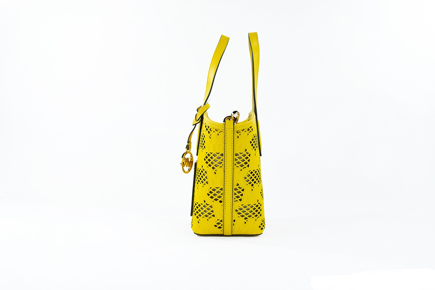 Bolso bandolera pequeño Kimber de piel con diseño de narcisos, dos en uno, con cremallera