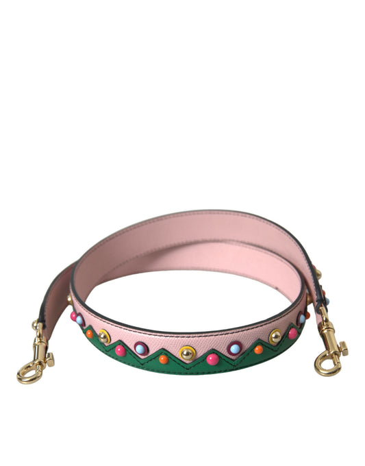 Correa de hombro para bolso de cuero rosa