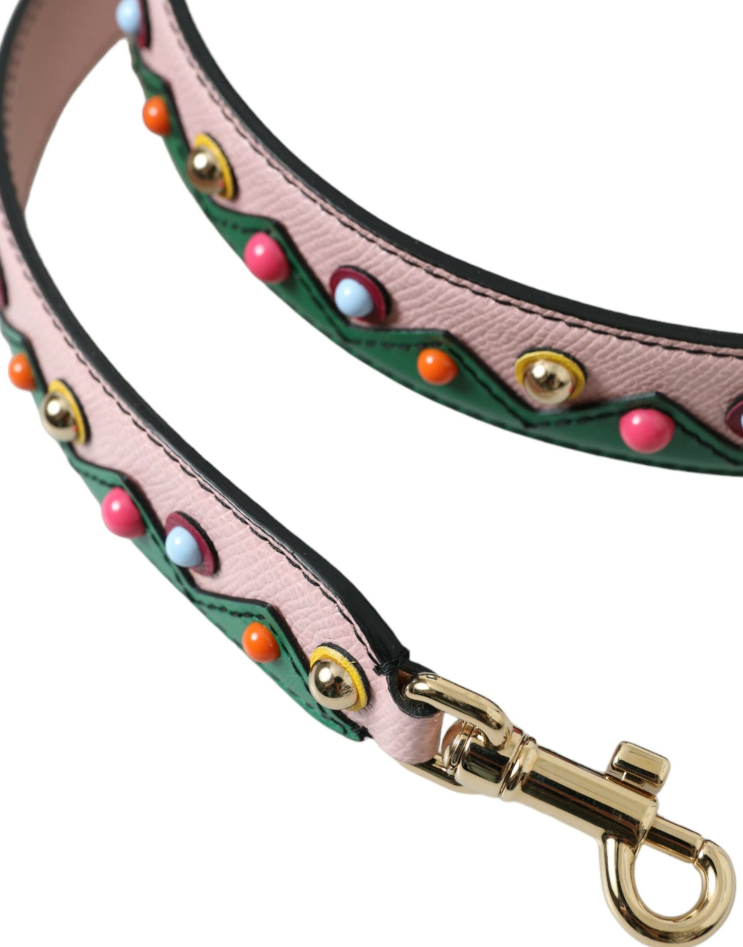 Correa de hombro para bolso de cuero rosa