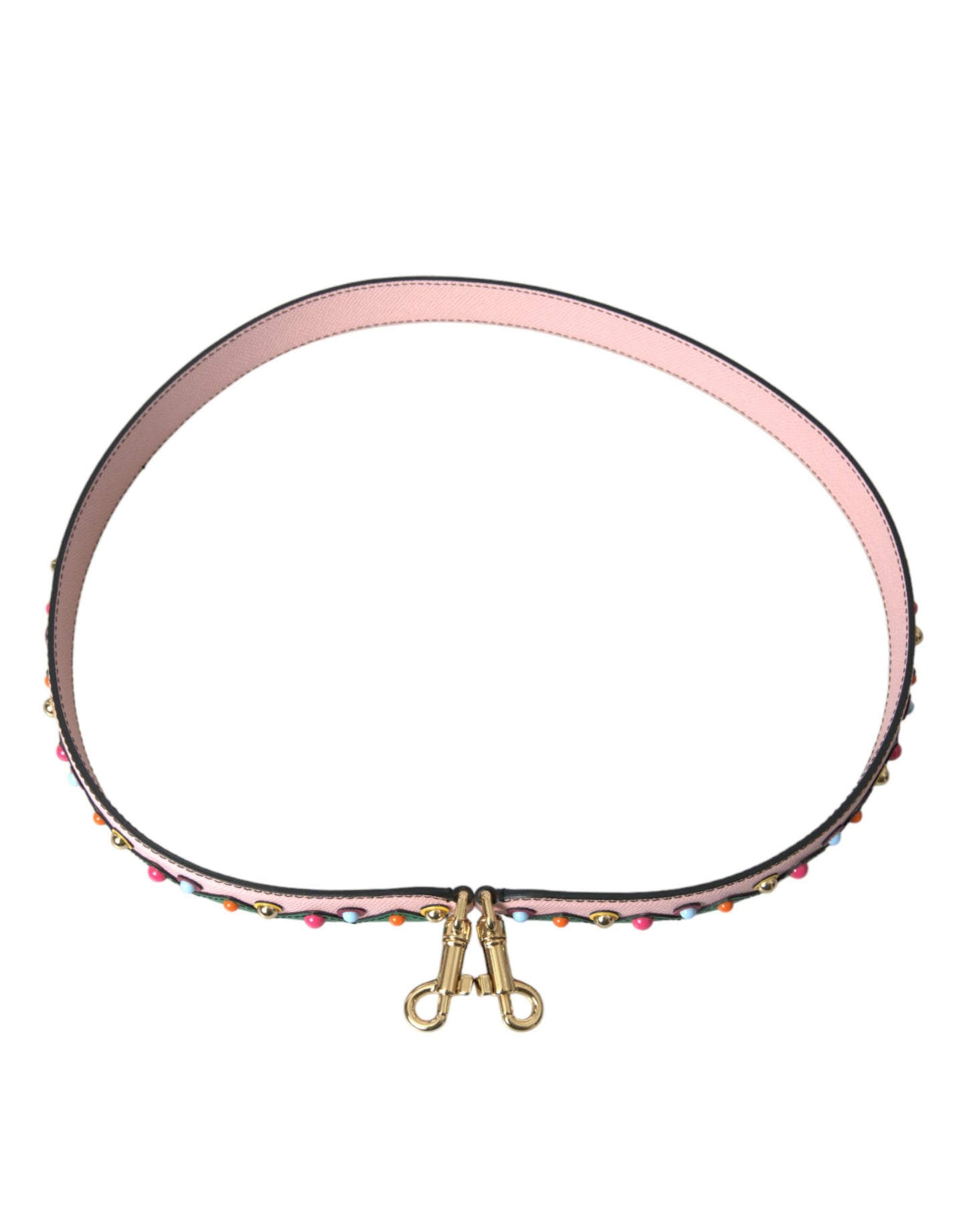 Correa de hombro para bolso de cuero rosa