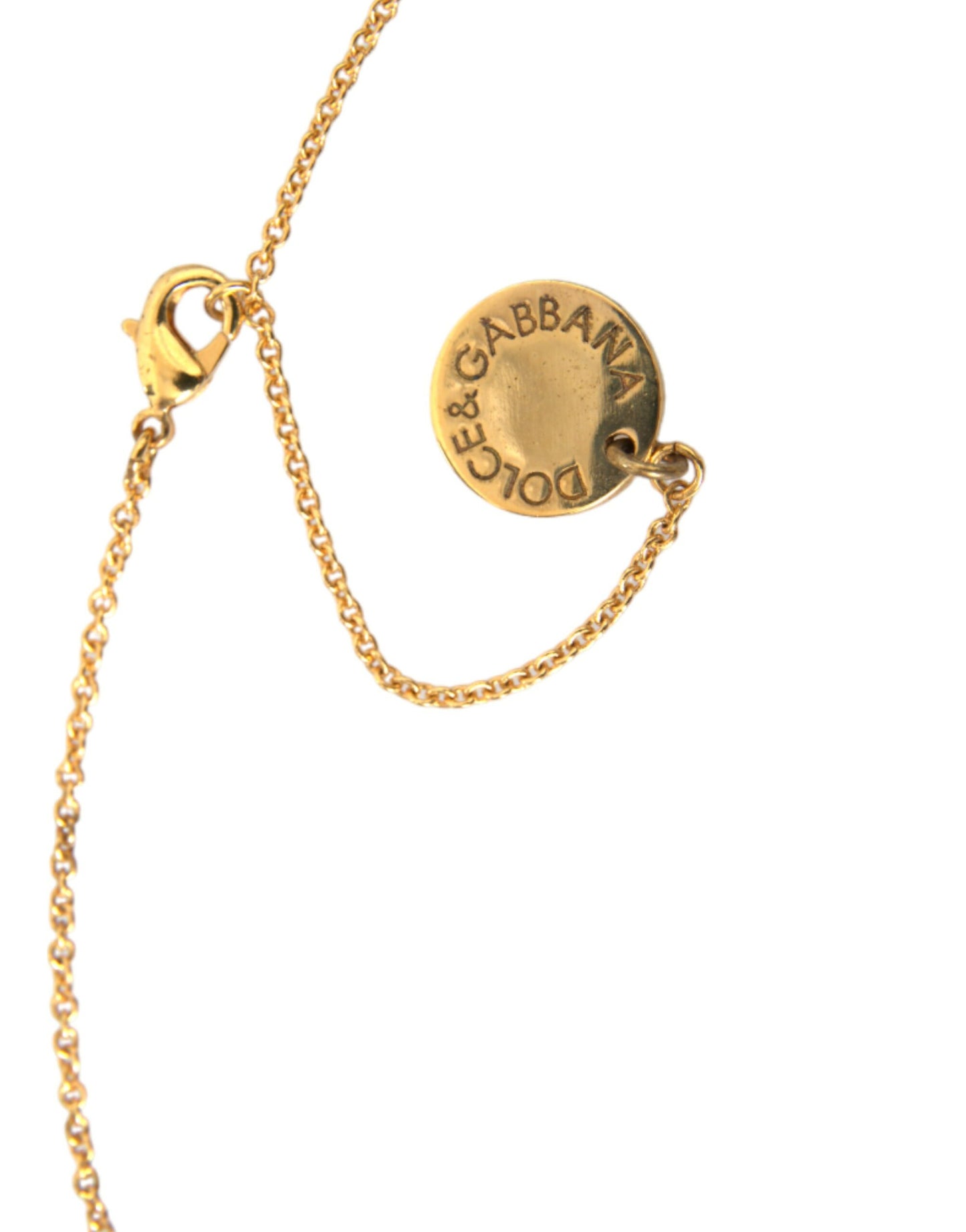 Collar con colgante de corazón de perro y cadena de latón dorado