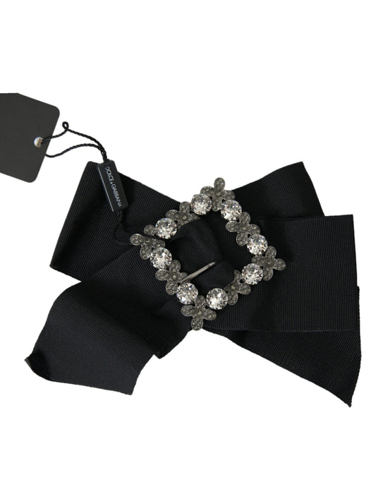 Pinza para el pelo con cristales Swarovski negros