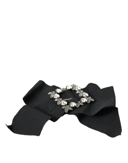Pinza para el pelo con cristales Swarovski negros