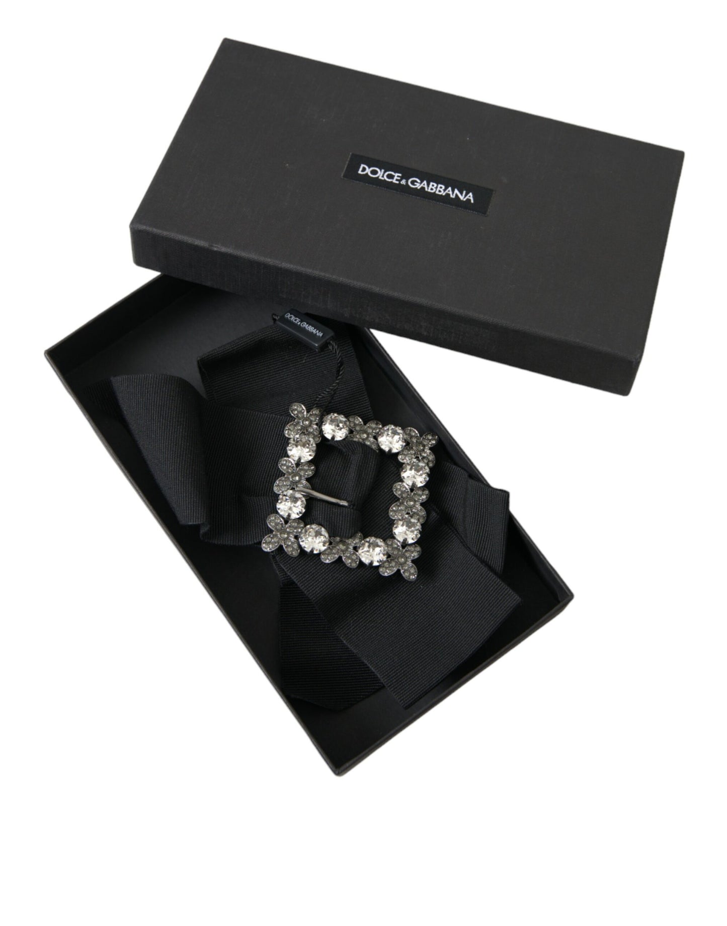 Pinza para el pelo con cristales Swarovski negros