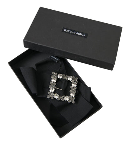 Pinza para el pelo con cristales Swarovski negros