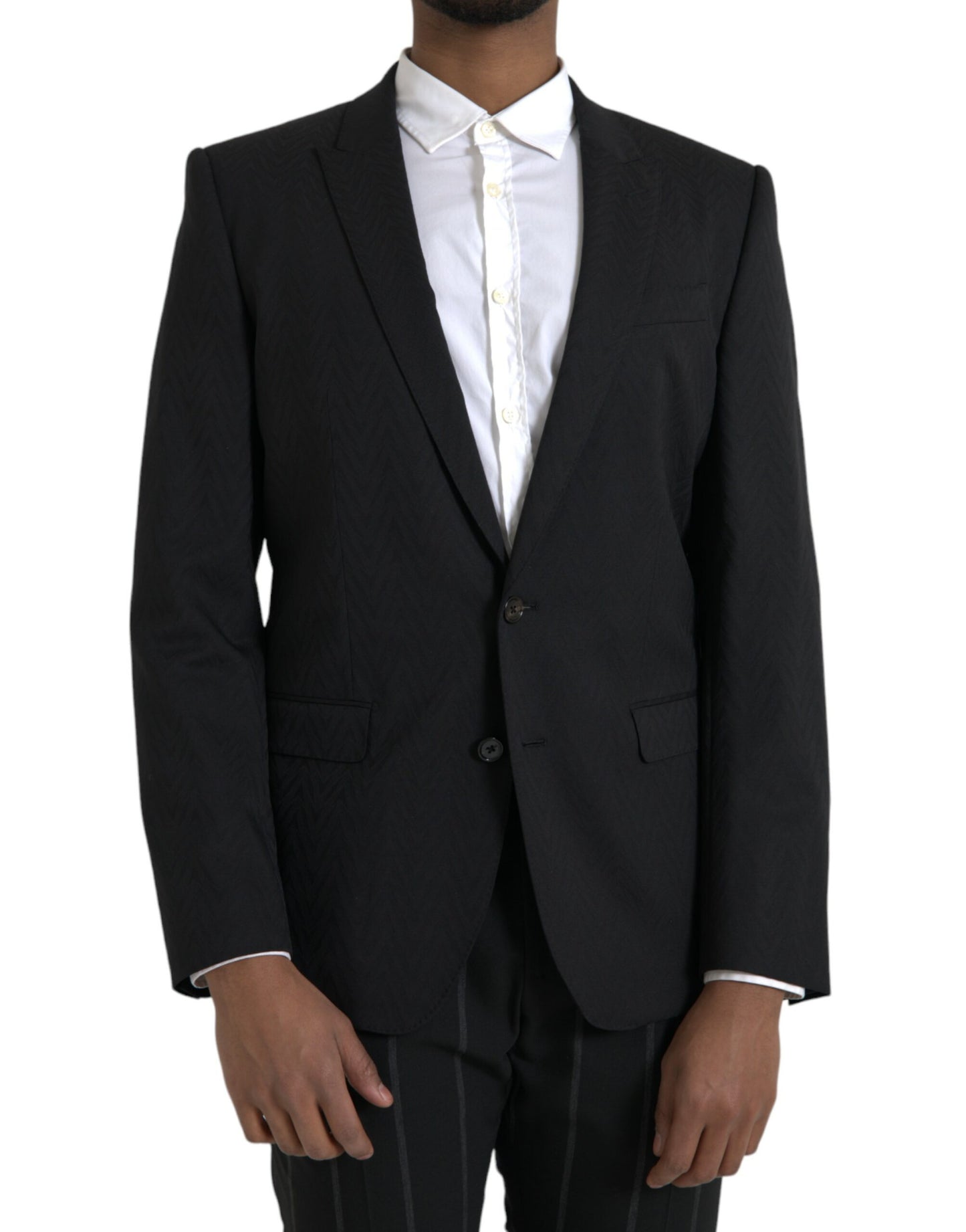 Chaqueta negra MARTINI Slim Fit Abrigo Blazer