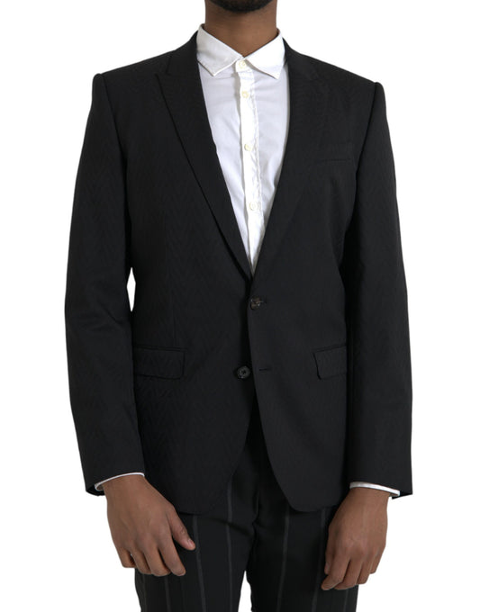 Chaqueta negra MARTINI Slim Fit Abrigo Blazer
