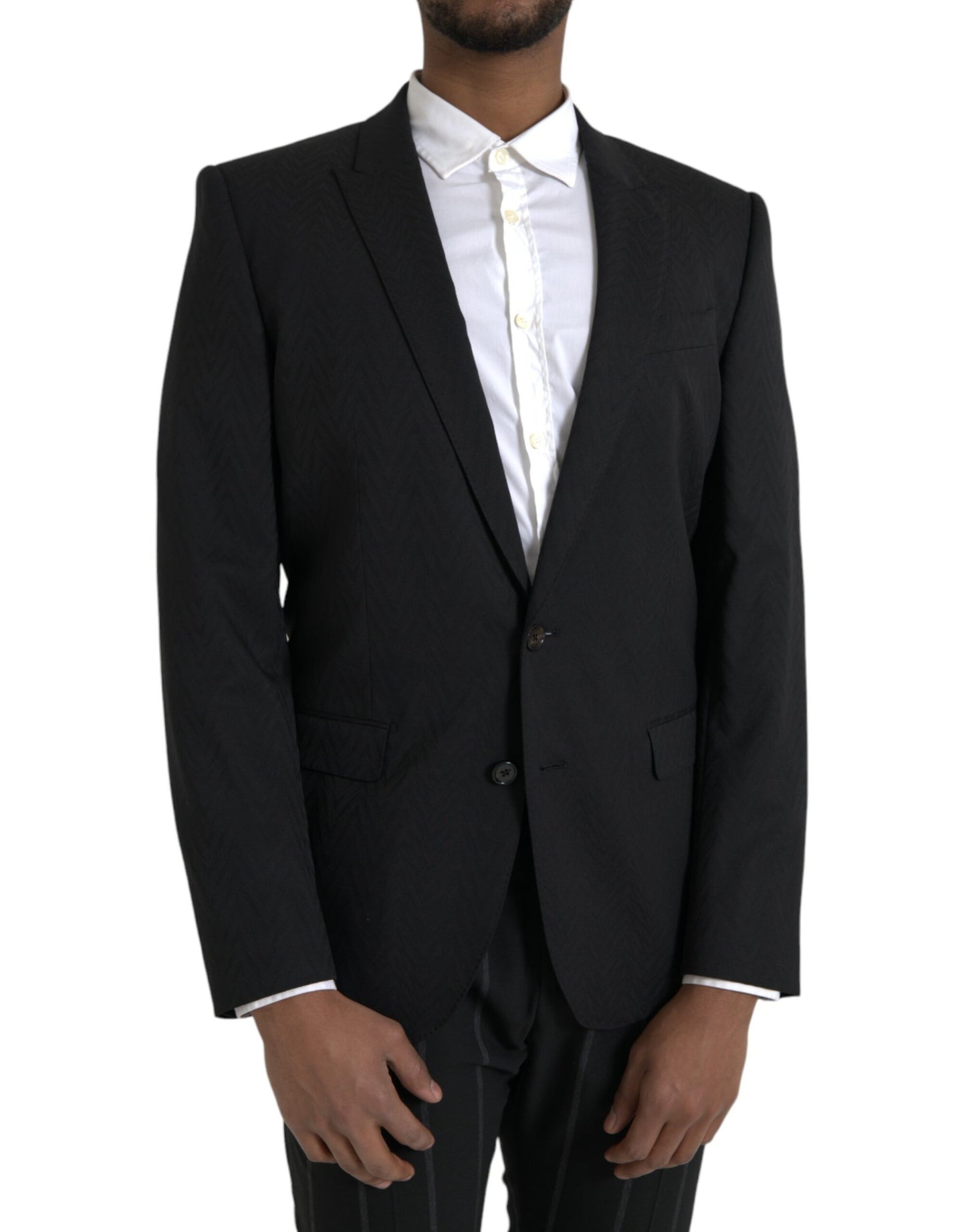Chaqueta negra MARTINI Slim Fit Abrigo Blazer