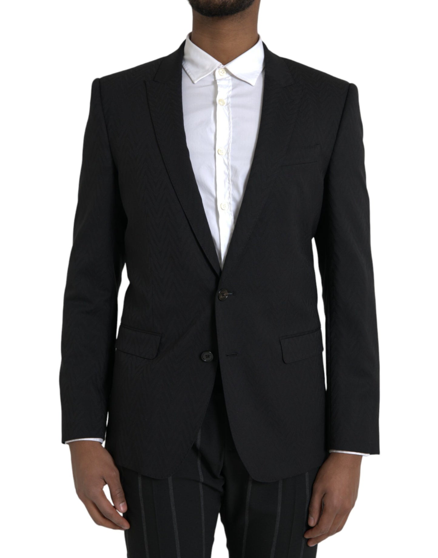 Chaqueta negra MARTINI Slim Fit Abrigo Blazer