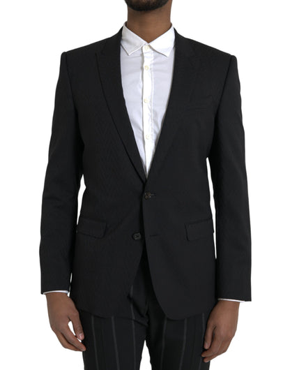 Chaqueta negra MARTINI Slim Fit Abrigo Blazer