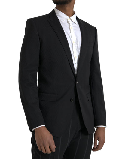 Chaqueta negra MARTINI Slim Fit Abrigo Blazer