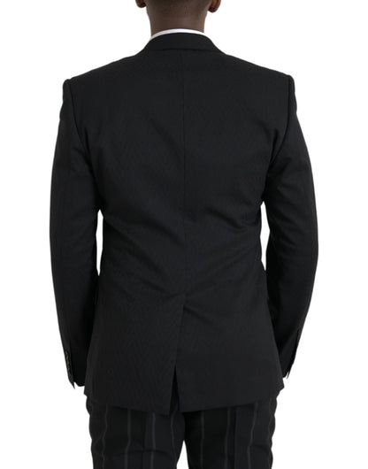 Chaqueta negra MARTINI Slim Fit Abrigo Blazer