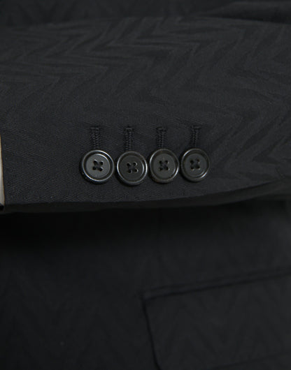 Chaqueta negra MARTINI Slim Fit Abrigo Blazer