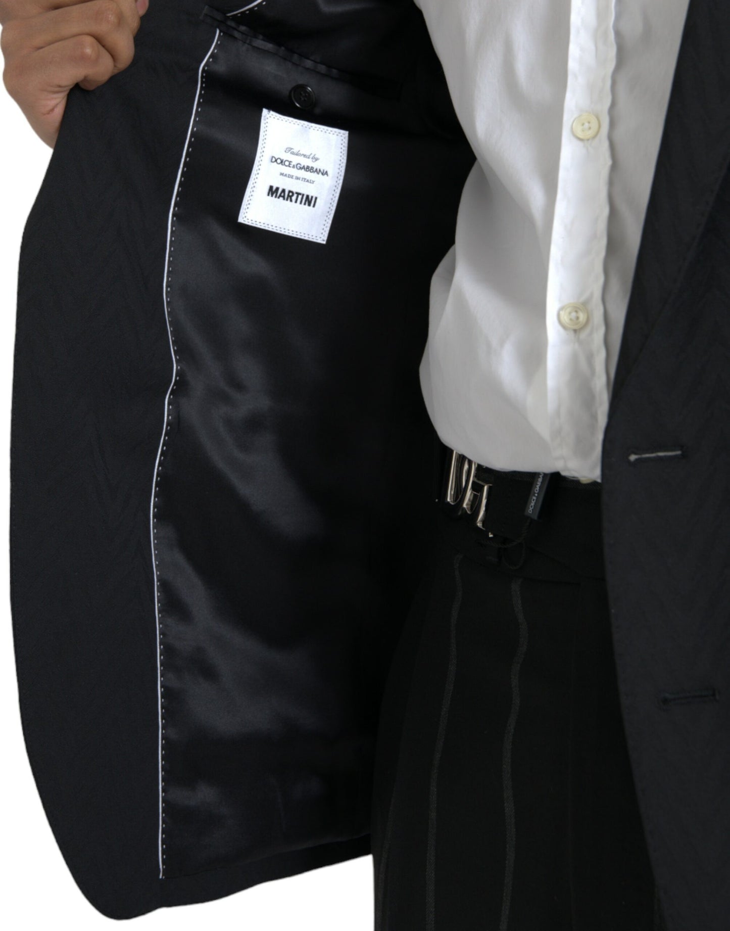 Chaqueta negra MARTINI Slim Fit Abrigo Blazer