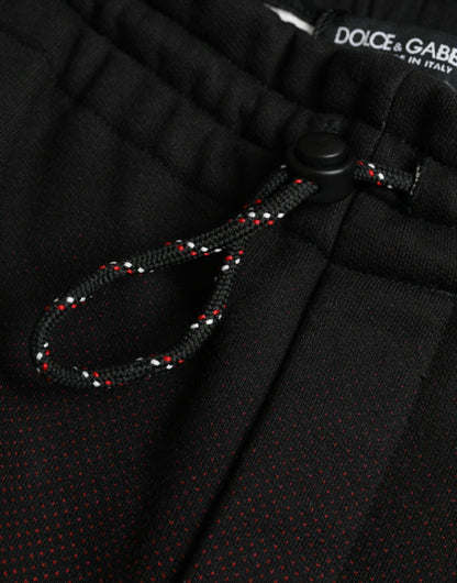 Bermudas de algodón con estampado de leopardo rojo