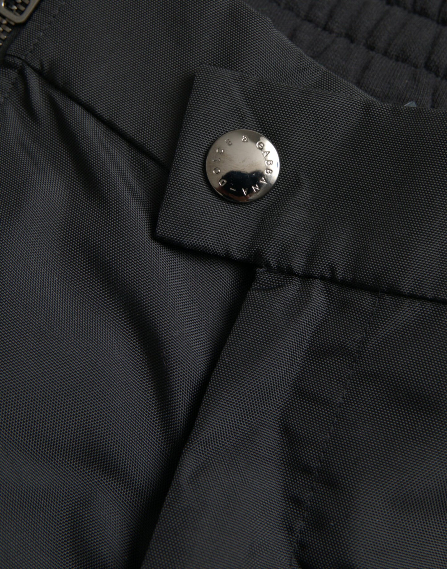 Pantalones ajustados de mezcla de algodón negro