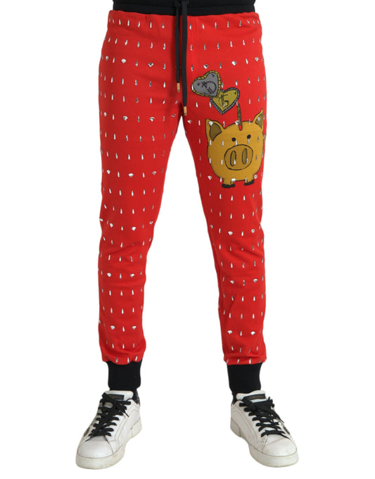 Pantalones deportivos rojos del Año del Cerdo