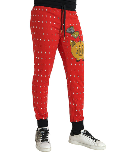 Pantalones deportivos rojos del Año del Cerdo