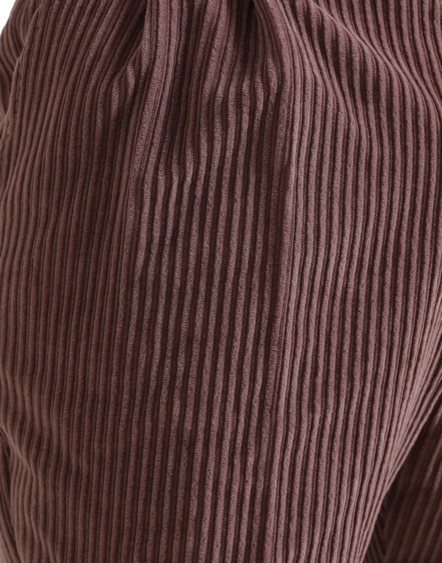 Pantalones pitillo elásticos de algodón y pana morados