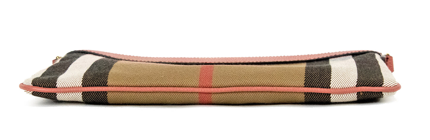 Bolso bandolera Peyton House Check Derby de piel granulada color rojo canela