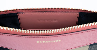 Bolso bandolera Peyton House Check Derby de piel granulada color rojo canela