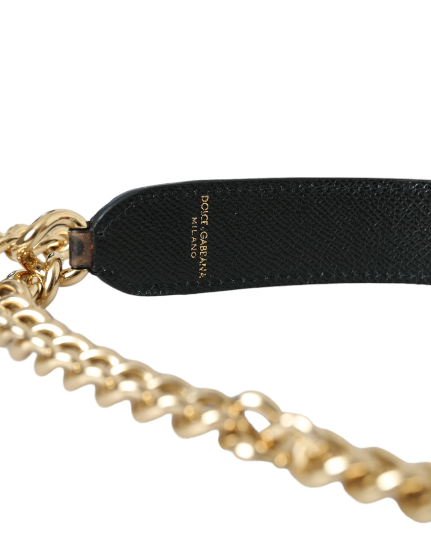 Correa de hombro con accesorio para bolso de leopardo marrón